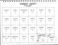Sargent County Code Map, Sargent County 1973